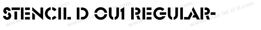 Stencil D Ou1 Regular字体转换